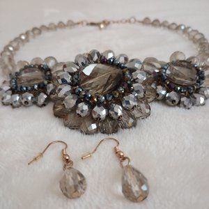 ✨ Statement Crystal Jewelry Set – Stunning, Eye-Catching Elegance!